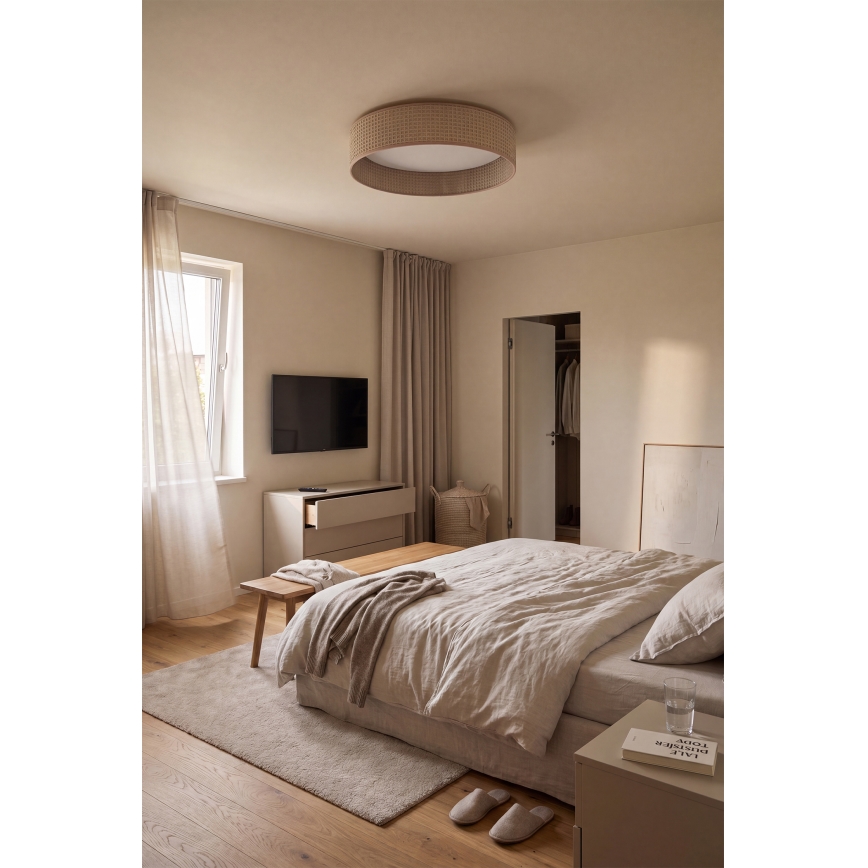 Brilagi - LED dimmbare Deckenleuchte VELVET SMARTIX STARS LED/24W/230V 3000-6000K Ø 45 cm beige Wi-Fi Tuya Beacon + Fernbedienung
