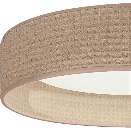 Brilagi - LED dimmbare Deckenleuchte VELVET SMARTIX STARS LED/24W/230V 3000-6000K Ø 45 cm beige Wi-Fi Tuya Beacon + Fernbedienung
