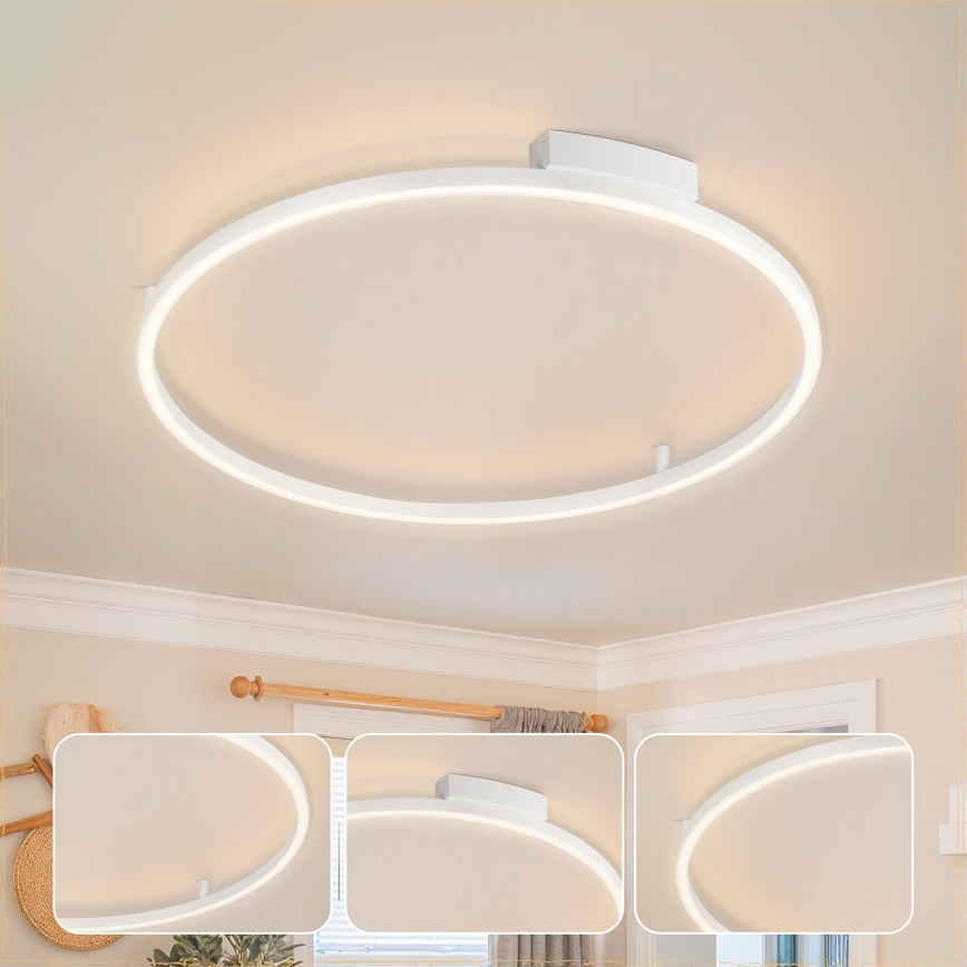 Brilagi - LED-dimmbare Deckenleuchte PORTOFINO LED/60W/230V 3000-6000K Ø 80 cm weiß + Fernbedienung