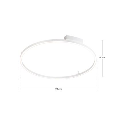 Brilagi - LED-dimmbare Deckenleuchte PORTOFINO LED/60W/230V 3000-6000K Ø 80 cm weiß + Fernbedienung