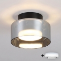 BRILAGI - LED Einbauleuchte AURA LUX 1xGX53/30W/230V Ø 13 cm schwarz/rauchfarben
