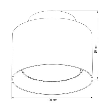 BRILAGI - LED-Einbauleuchte BACKLIT 1xGX53/15W/230V + LED/3W Ø 10 cm weiß