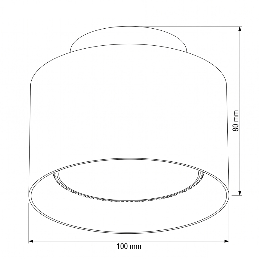 BRILAGI - LED-Einbauleuchte BACKLIT 1xGX53/15W/230V + LED/3W Ø 10 cm weiß