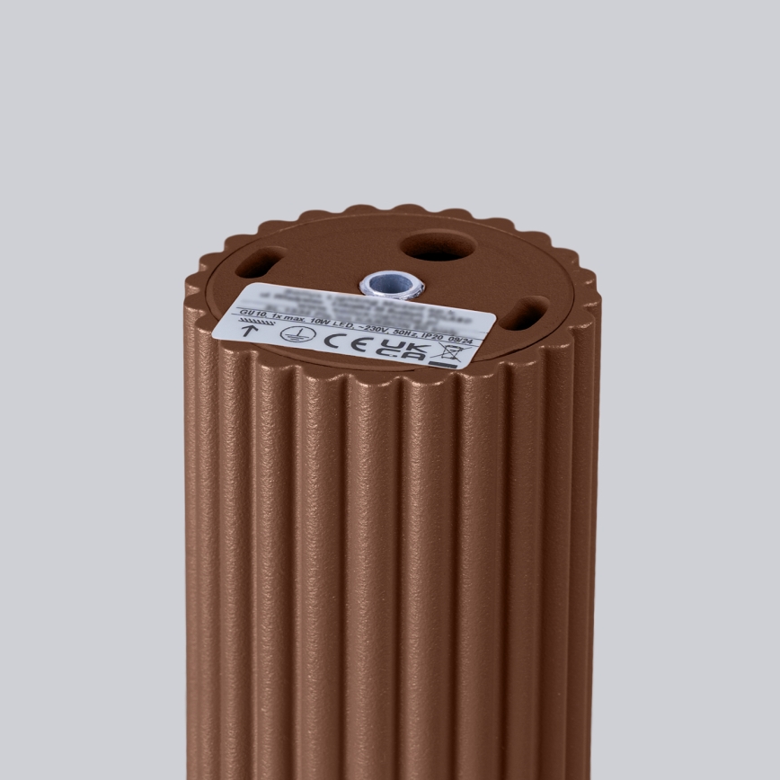 Brilagi - LED-Einbauleuchte CRESTO 1xGU10/10W/230V 10 cm braun