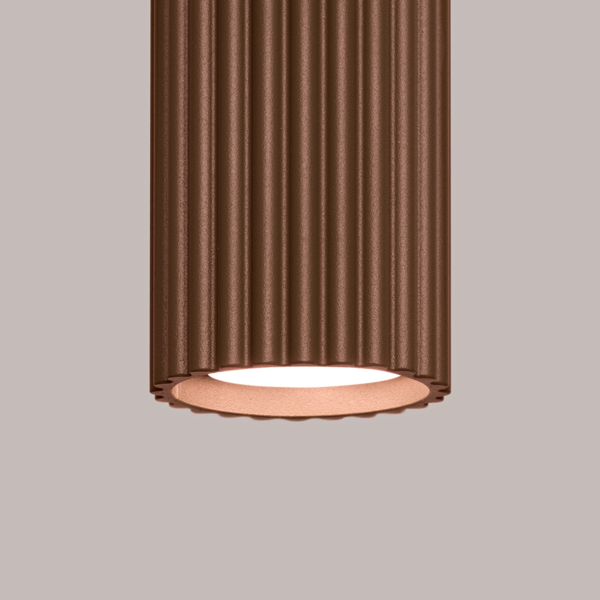 Brilagi - LED-Einbauleuchte CRESTO 1xGU10/10W/230V 10 cm braun