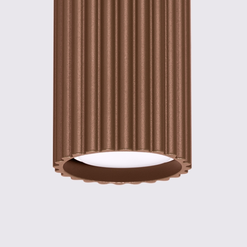 Brilagi - LED-Einbauleuchte CRESTO 1xGU10/10W/230V 10 cm braun