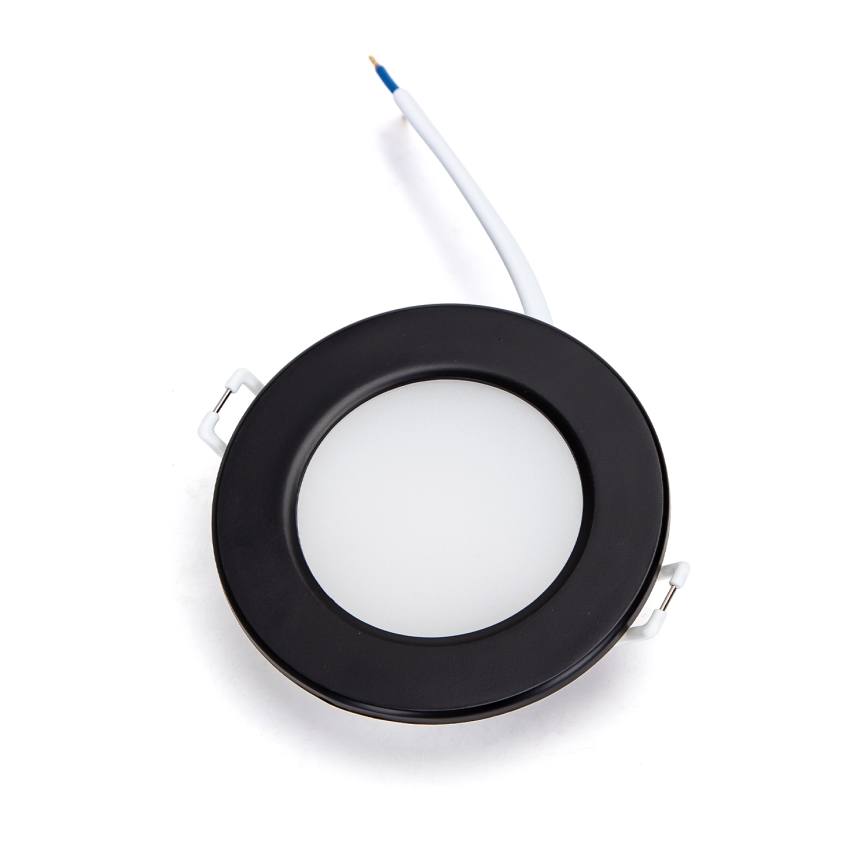 Brilagi - LED-Einbauleuchte für das Badezimmer, 4,8 W, 230 V, 6000 K, schwarz, IP65