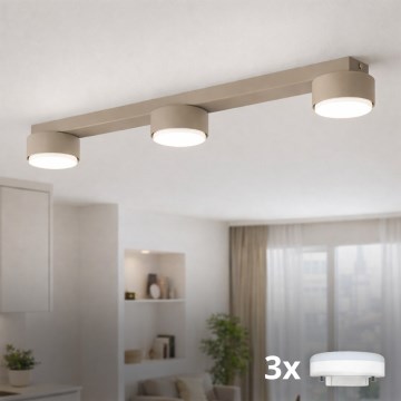 Brilagi - LED-Einbauleuchte MONO 3xGX53/13W/230V beige