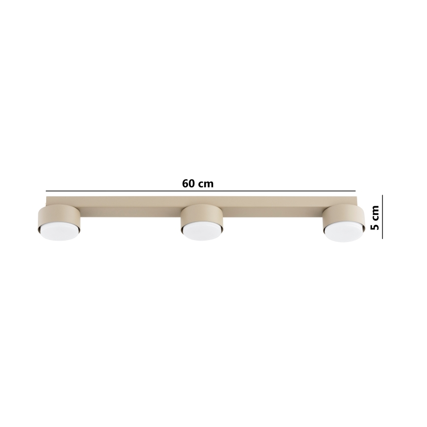 Brilagi - LED-Einbauleuchte MONO 3xGX53/13W/230V beige