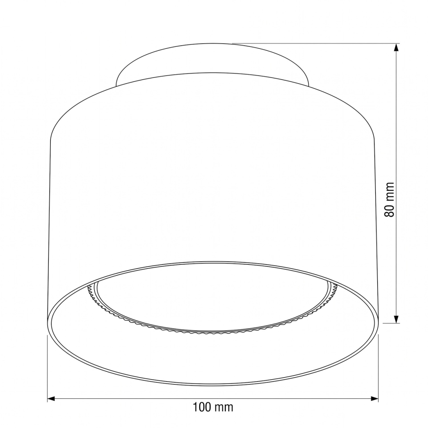 BRILAGI - LED-Einbauleuchte BACKLIT 1xGX53/15W/230V + LED/3W Ø 10 cm Eichendekor