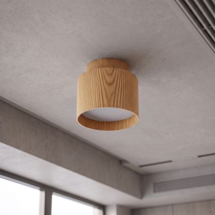 BRILAGI - LED-Spot BACKLIT 1xGX53/15W/230V + LED/3W Ø 8 cm Eichen-Dekor