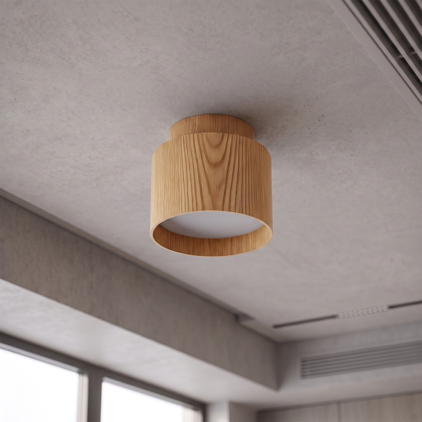 BRILAGI - LED-Spot BACKLIT 1xGX53/15W/230V + LED/3W Ø 8 cm Eichen-Dekor