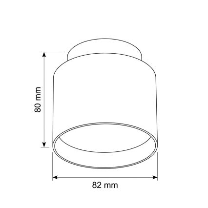 BRILAGI - LED-Einbaustrahler BACKLIT 1xGX53/15W/230V + LED/3W Ø 8 cm goldfarben
