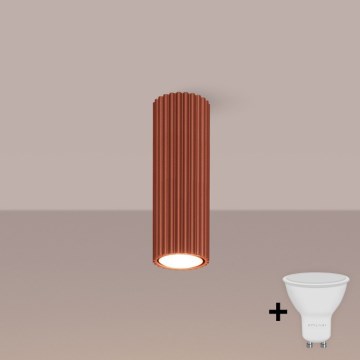 Brilagi - LED-Einbaustrahler CRESTO 1xGU10/10W/230V 20 cm rot