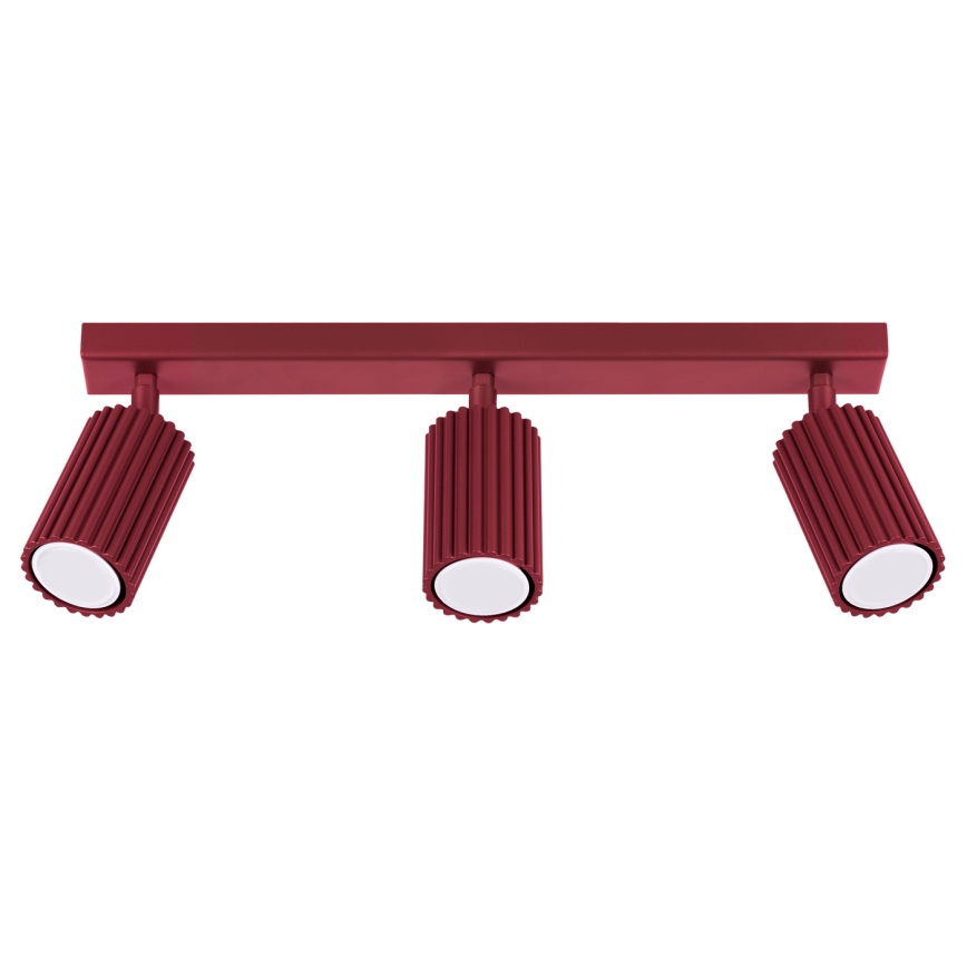 Brilagi - LED-Einbaustrahler CRESTO 3xGU10/10W/230V burgunderrot