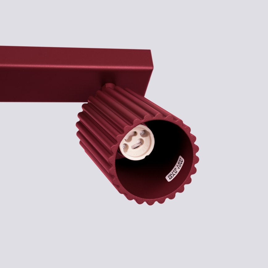 Brilagi - LED-Einbaustrahler CRESTO 3xGU10/10W/230V burgunderrot