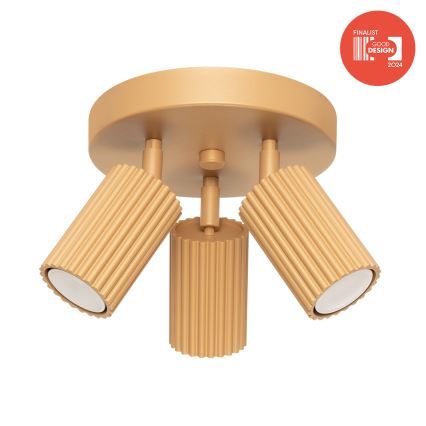 Brilagi - LED-Einbaustrahler CRESTO 3xGU10/10W/230V goldfarben