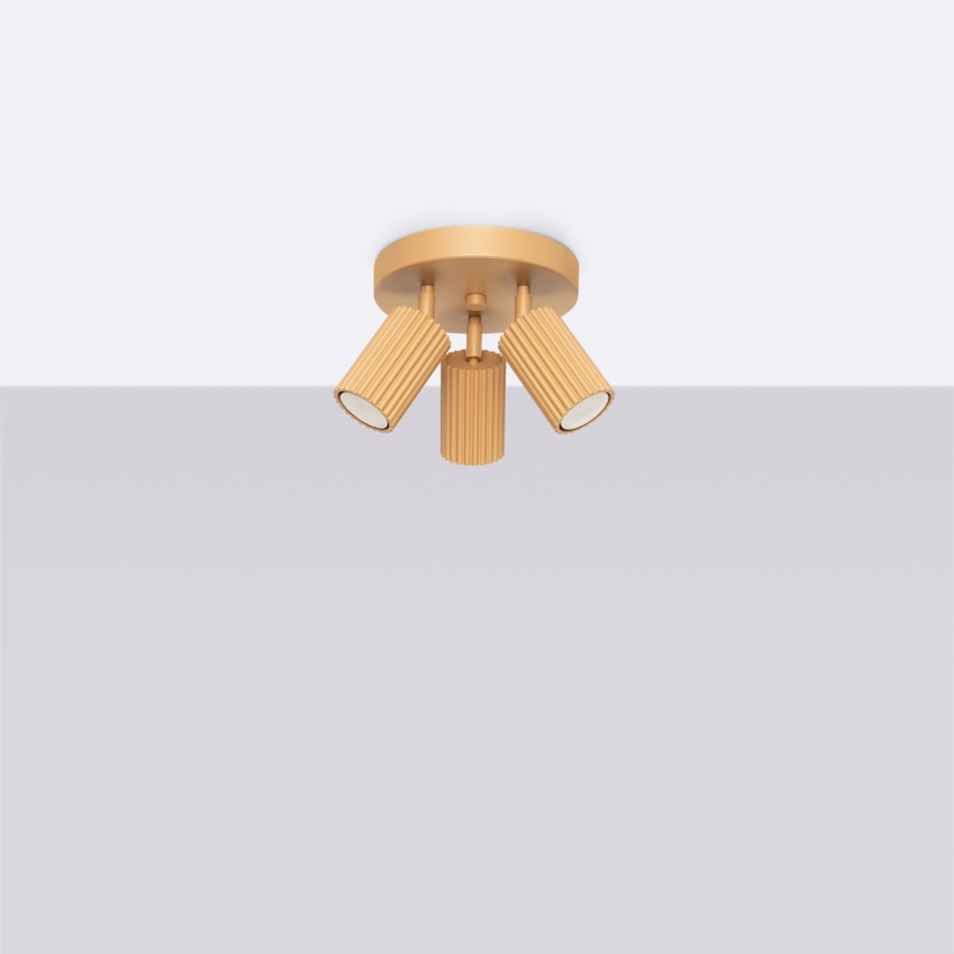 Brilagi - LED-Einbaustrahler CRESTO 3xGU10/10W/230V goldfarben