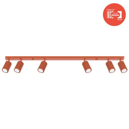 Brilagi - LED-Einbaustrahler CRESTO 6xGU10/10W/230V rot