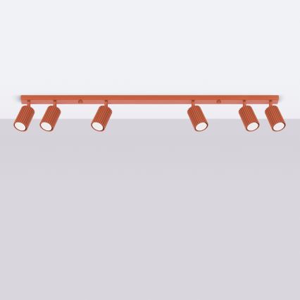 Brilagi - LED-Einbaustrahler CRESTO 6xGU10/10W/230V rot