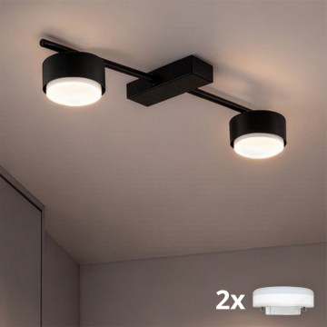 Brilagi - LED-Einbaustrahler MONO 2xGX53/12W/230V, schwarz
