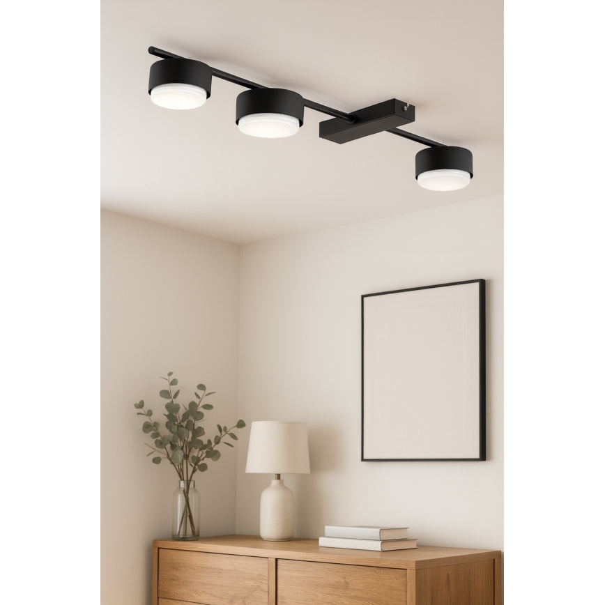 Brilagi - LED-Einbaustrahler MONO 3xGX53/12W/230V schwarz