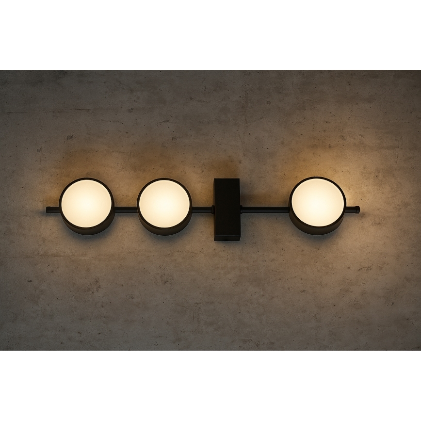 Brilagi - LED-Einbaustrahler MONO 3xGX53/12W/230V schwarz