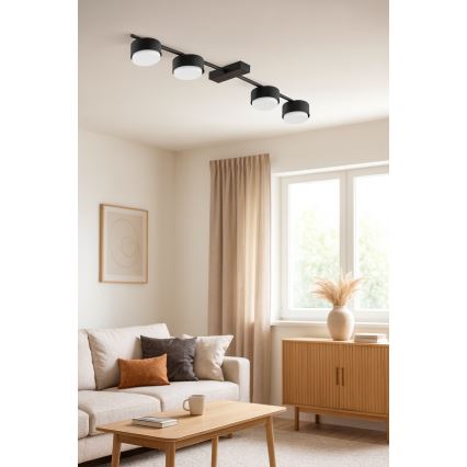 Brilagi - LED-Einbaustrahler MONO 4xGX53/12W/230V schwarz