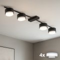 Brilagi - LED-Einbaustrahler MONO 4xGX53/30W/230V schwarz