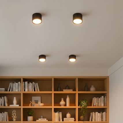 Brilagi - LED Einbaustrahler SMOOTH 1xGX53/15W/230V schwarz