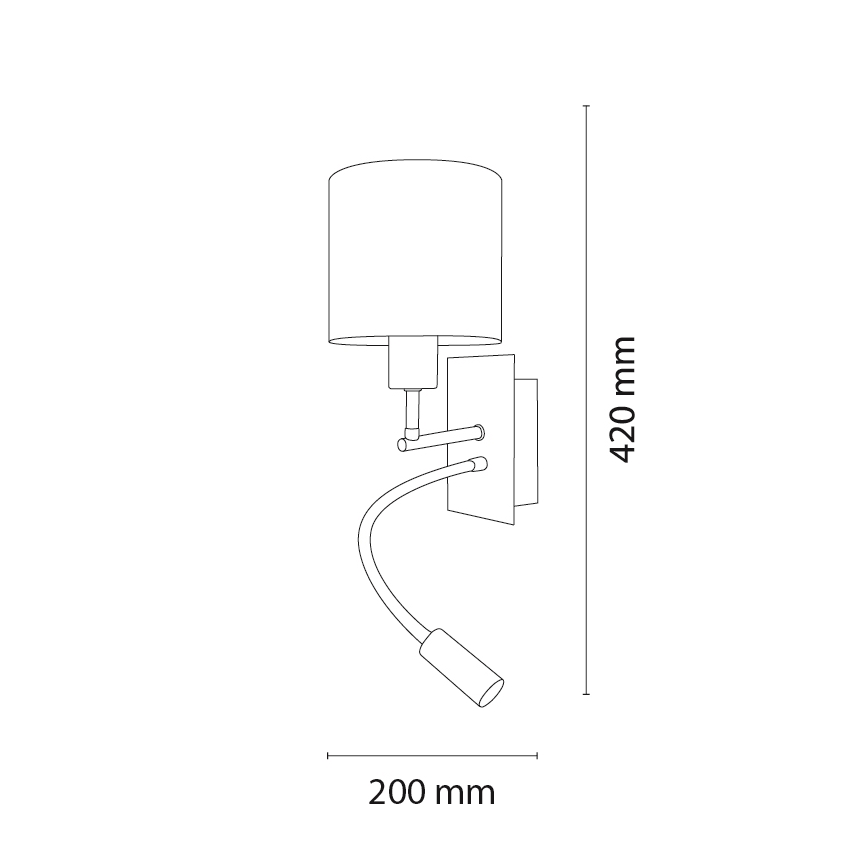 BRILAGI - LED verstellbare Kinder-Wandleuchte BOBO 1xE27/25W/230V + LED/3W mattchrom/weiß/Bärchen