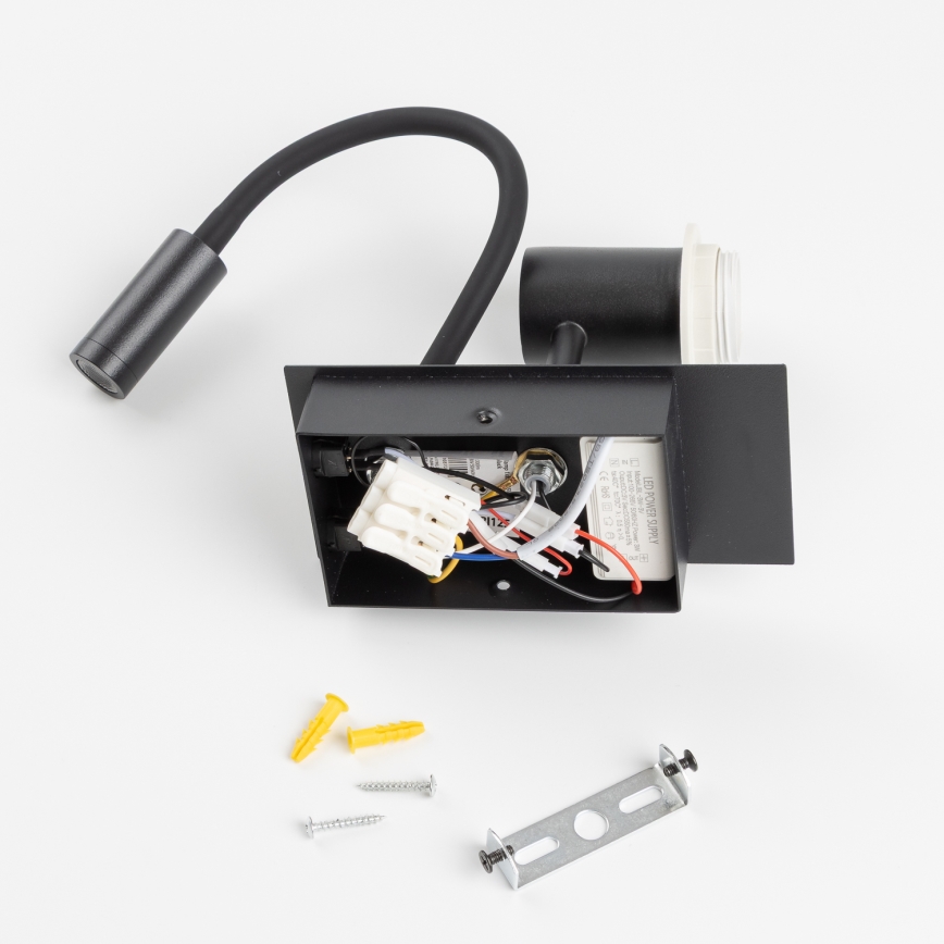 BRILAGI - Flexible LED-Kinder-Wandleuchte BOBO 1xE27/25W/230V + LED/3W schwarz/weiß/Einhörner