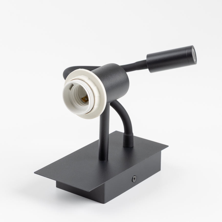 BRILAGI - LED flexible Kinder-Wandleuchte BOBO 1xE27/25W/230V + LED/3W schwarz/weiß/Tiermotive
