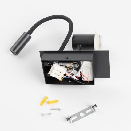 BRILAGI - Flexible LED-Wandleuchte für Kinder BOBO 1xE27/25W/230V + LED/3W schwarz/weiß/Tiermotive