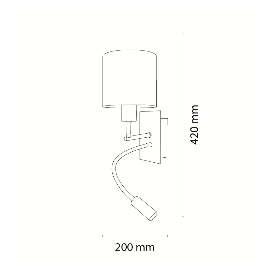 BRILAGI - Flexible LED-Wandleuchte für Kinder BOBO 1xE27/25W/230V + LED/3W schwarz/weiß/Tiermotive