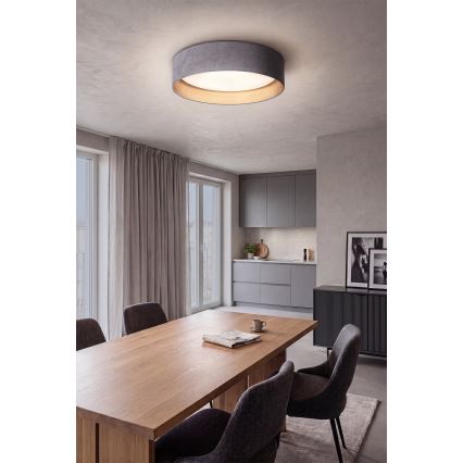BRILAGI - LED-dimmbare Deckenleuchte VELVET SMARTIX STARS LED/36W/230V 3000-6000K Ø 55 cm grau/gold Wi-Fi Tuya Beacon + Fernbedienung