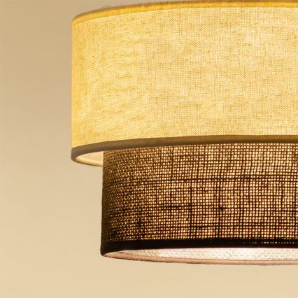 Brilagi - LED-Hängeleuchte am Kabel Boho-Style 1xE27/15W/230V Ø 25 cm creme/braun