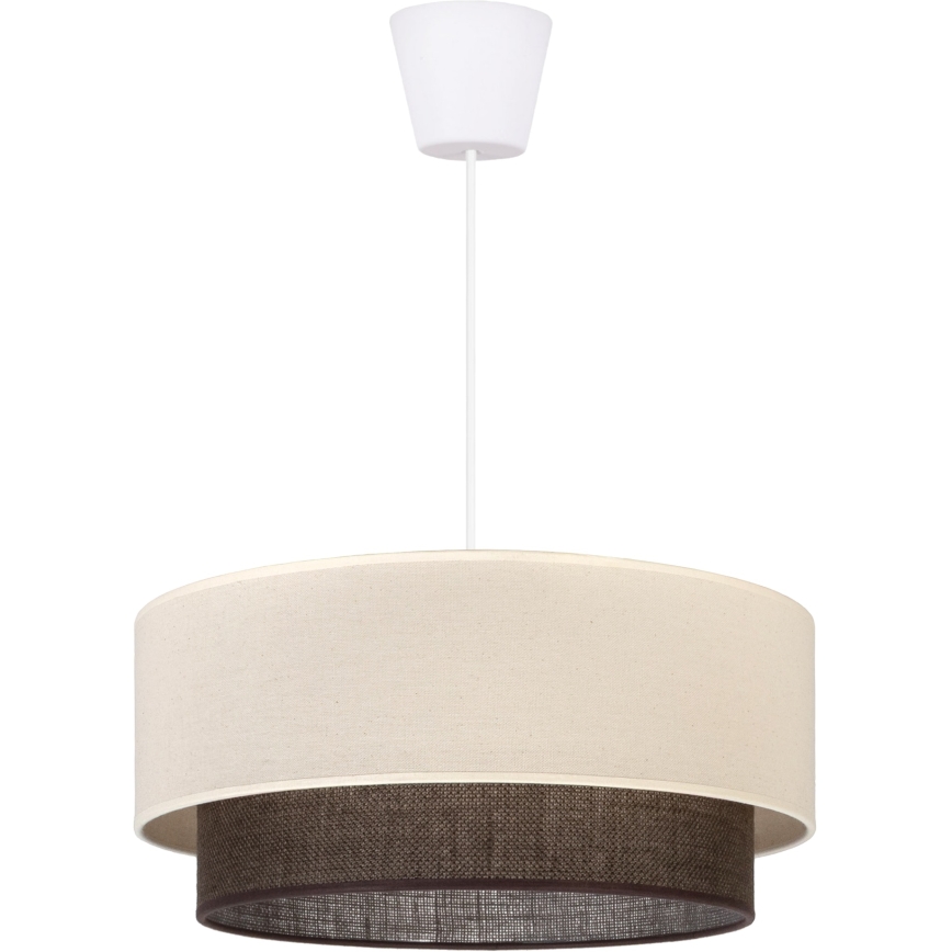 Brilagi - LED-Hängeleuchte am Kabel Boho-Style 1xE27/15W/230V Ø 40 cm creme/braun