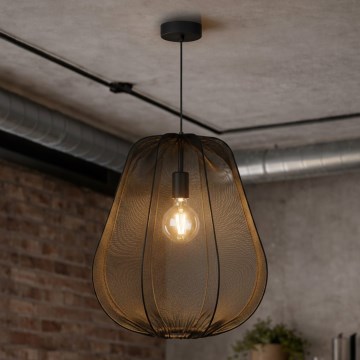 Brilagi - LED Hängeleuchte an Kabel ARVEN 1xE27/8W/230V Ø 37 cm schwarz