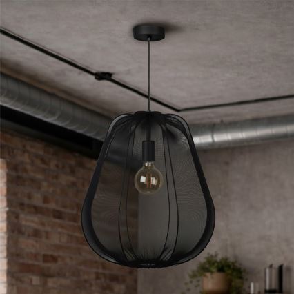 Brilagi - LED Hängeleuchte an Kabel ARVEN 1xE27/8W/230V Ø 37 cm schwarz