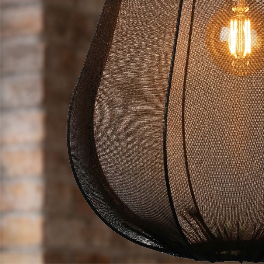 Brilagi - LED Hängeleuchte an Kabel ARVEN 1xE27/8W/230V Ø 37 cm schwarz