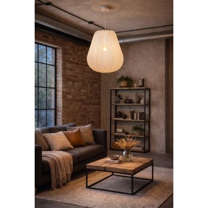 Brilagi - LED-Hängeleuchte an Kabel ARVEN 1xE27/8W/230V Ø 37 cm weiß
