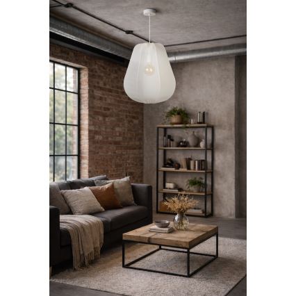 Brilagi - LED-Hängeleuchte an Kabel ARVEN 1xE27/8W/230V Ø 37 cm weiß