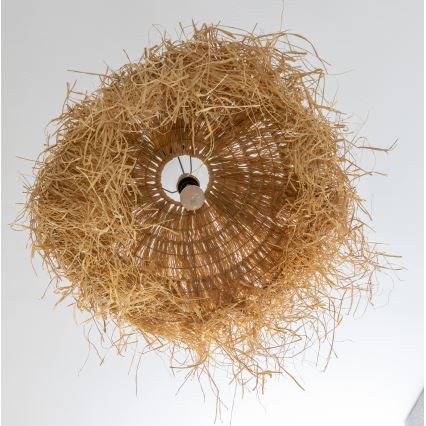 Brilagi - LED-Hängeleuchte an Kabel CERIA BOHO 1x E27/40W/230V Ø 60 cm Raffia