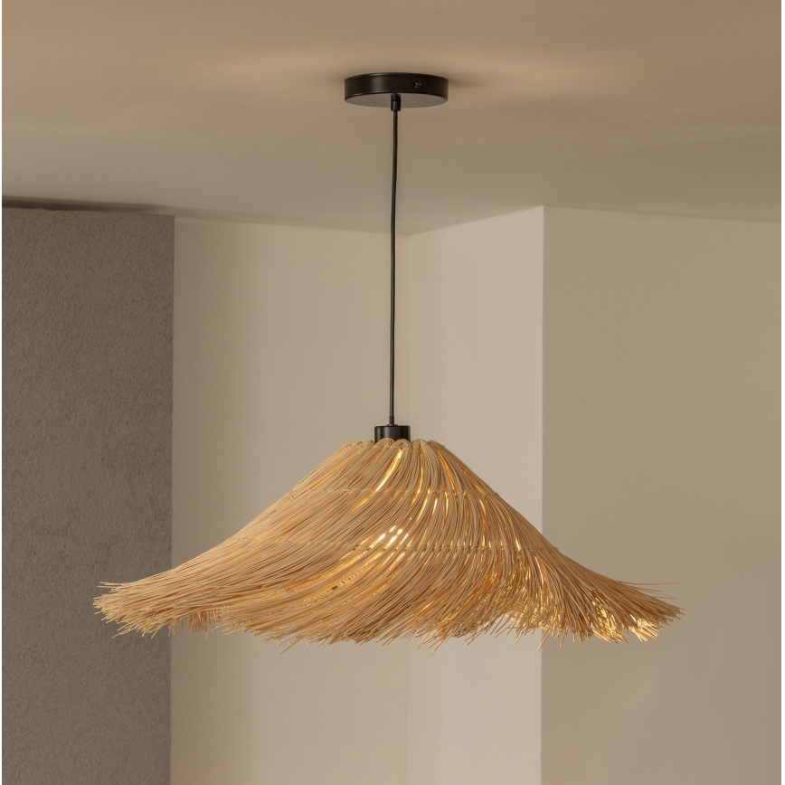 Brilagi - LED-Hängeleuchte an Kabel CERIA BOHO 1xE27/40W/230V Ø 100 cm Rattan