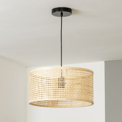 Brilagi - LED-Hängeleuchte an Kabel CERIA BOHO 1xE27/40W/230V Ø 40 cm Bambus