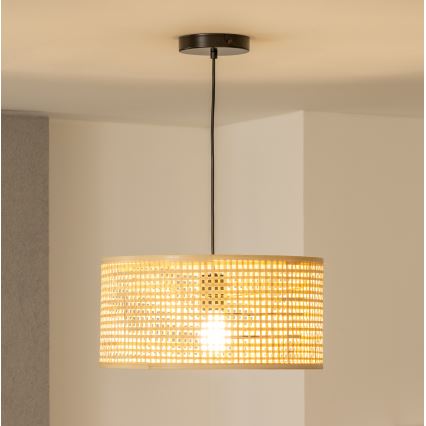 Brilagi - LED-Hängeleuchte an Kabel CERIA BOHO 1xE27/40W/230V Ø 40 cm Bambus