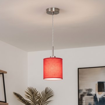 Brilagi - LED-Hängeleuchte an Kabel NUBILA 1xE27/60W/230V Durchmesser 14 cm rot