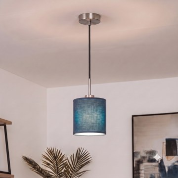 Brilagi - LED-Hängeleuchte an Kabel NUBILA 1xE27/60W/230V Ø 14 cm schwarz/dunkelblau