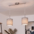 Brilagi - LED-Hängeleuchte an Kabel NUBILA 2xE27/60W/230V grau